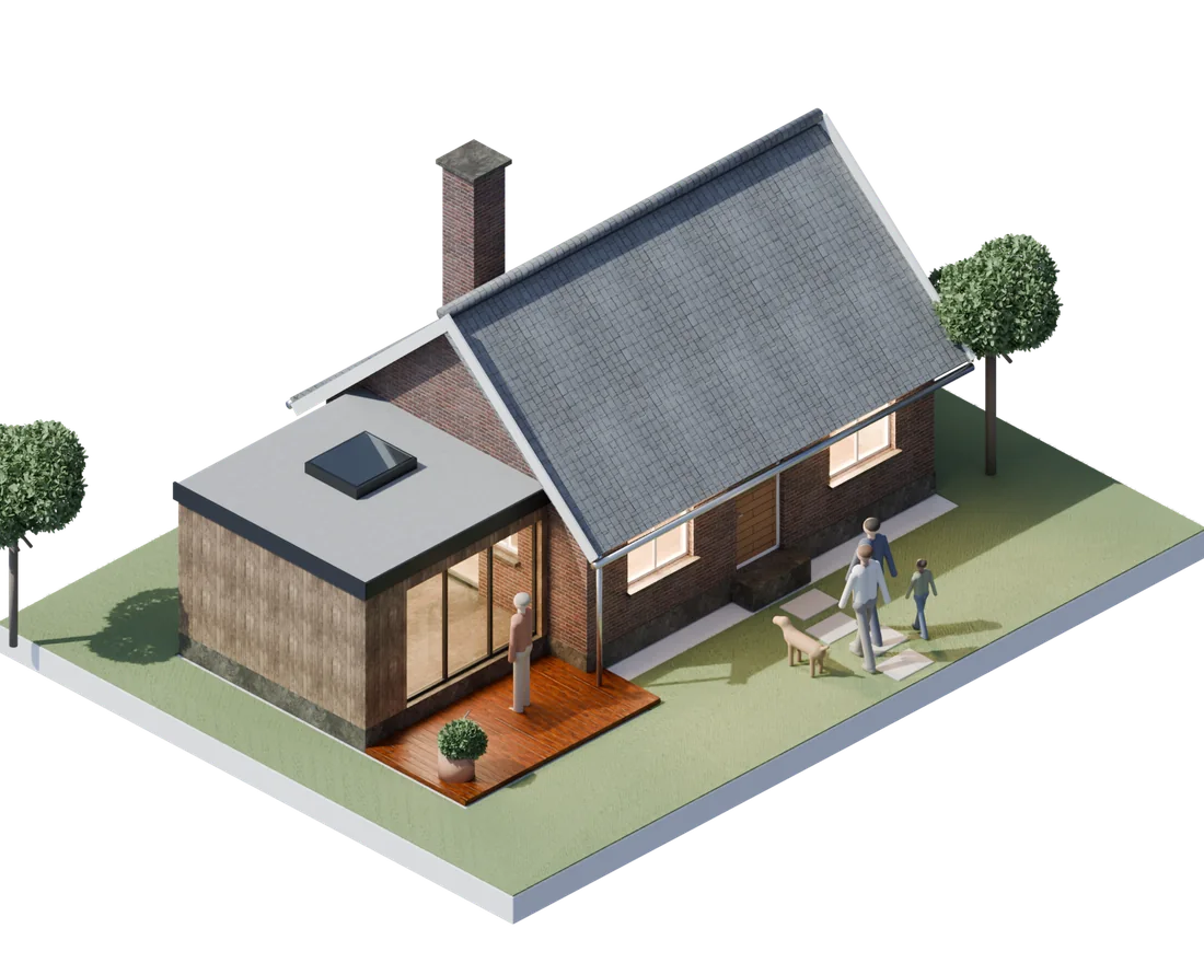 Étendre : une extension en bois